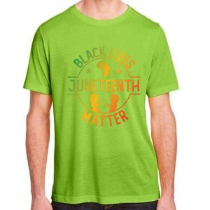 Black Lives Matter Happy Juneteenth African Ancestry Pride Meaningful Gift Adult ChromaSoft Performance T-Shirt