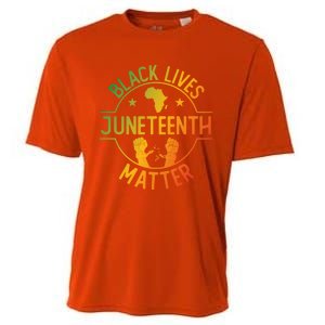 Black Lives Matter Happy Juneteenth African Ancestry Pride Meaningful Gift Cooling Performance Crew T-Shirt