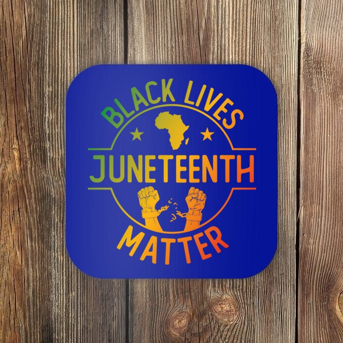 Black Lives Matter Happy Juneteenth African Ancestry Pride Meaningful Gift Coaster