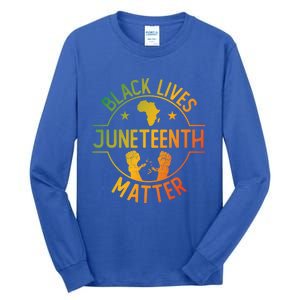 Black Lives Matter Happy Juneteenth African Ancestry Pride Meaningful Gift Tall Long Sleeve T-Shirt