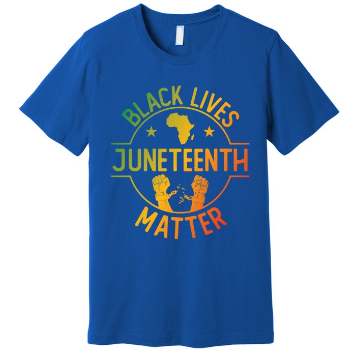 Black Lives Matter Happy Juneteenth African Ancestry Pride Meaningful Gift Premium T-Shirt