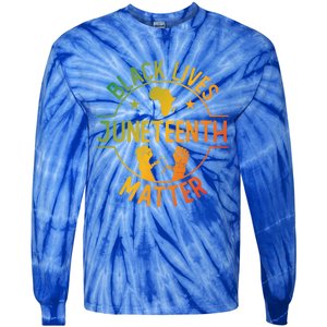 Black Lives Matter Happy Juneteenth African Ancestry Pride Meaningful Gift Tie-Dye Long Sleeve Shirt