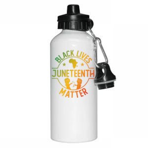 Black Lives Matter Happy Juneteenth African Ancestry Pride Meaningful Gift Aluminum Water Bottle