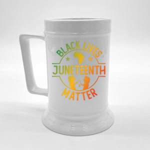 Black Lives Matter Happy Juneteenth African Ancestry Pride Meaningful Gift Beer Stein