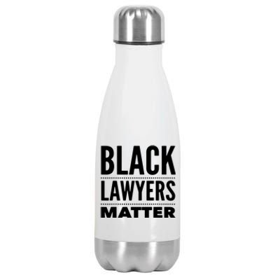 Black Lawyers Matter Proud Lawyers Stainless Steel Insulated Water Bottle