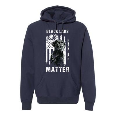 Black Labs Matter Labrador Retriever Premium Hoodie