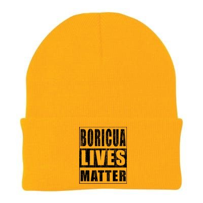 Boricua Lives Matter Funny Puerto Rico Gift Knit Cap Winter Beanie