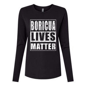 Boricua Lives Matter Funny Puerto Rico Gift Womens Cotton Relaxed Long Sleeve T-Shirt