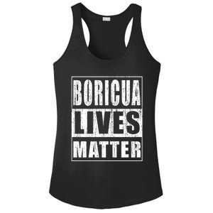 Boricua Lives Matter Funny Puerto Rico Gift Ladies PosiCharge Competitor Racerback Tank