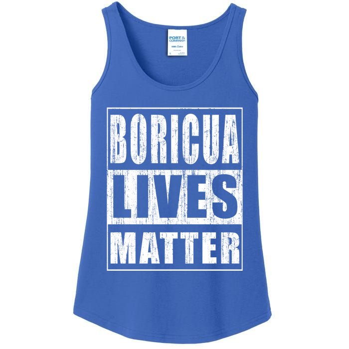 Boricua Lives Matter Funny Puerto Rico Gift Ladies Essential Tank