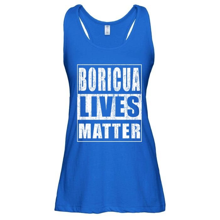 Boricua Lives Matter Funny Puerto Rico Gift Ladies Essential Flowy Tank