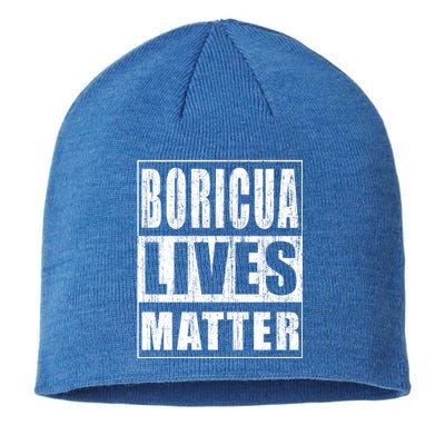 Boricua Lives Matter Funny Puerto Rico Gift Sustainable Beanie