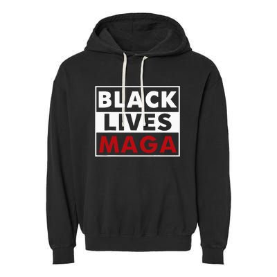 Black Lives Maga Garment-Dyed Fleece Hoodie