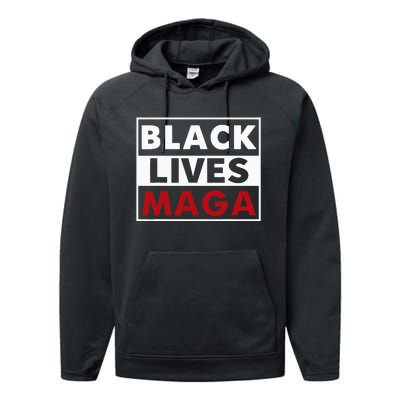 Black Lives Maga Performance Fleece Hoodie