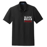 Black Lives Maga Dry Zone Grid Polo