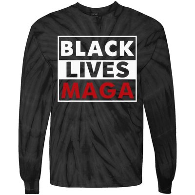 Black Lives Maga Tie-Dye Long Sleeve Shirt