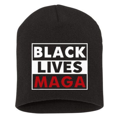 Black Lives Maga Short Acrylic Beanie