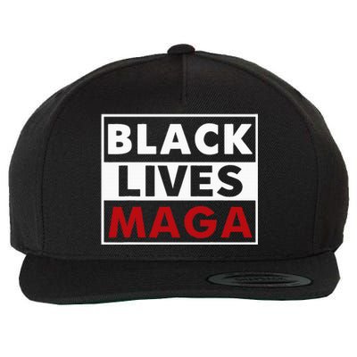 Black Lives Maga Wool Snapback Cap