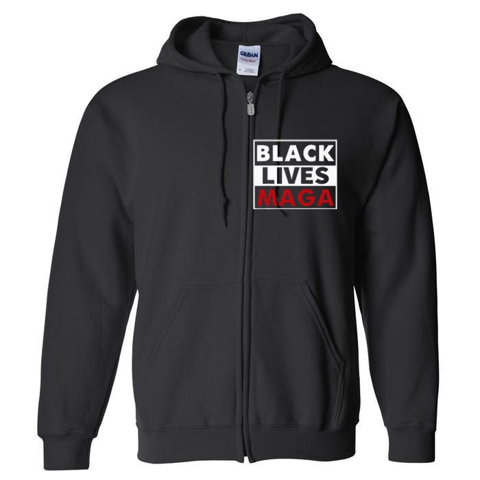 Black Lives Maga Full Zip Hoodie