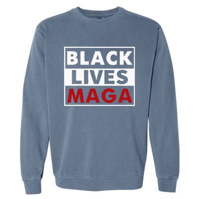 Black Lives Maga Garment-Dyed Sweatshirt