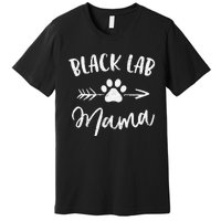 Black Lab Mama Labrador Retriever Lover Gifts Dog Mom Mother Premium T-Shirt