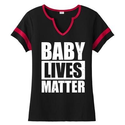 Baby Lives Matter Ladies Halftime Notch Neck Tee