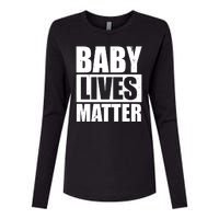 Baby Lives Matter Womens Cotton Relaxed Long Sleeve T-Shirt