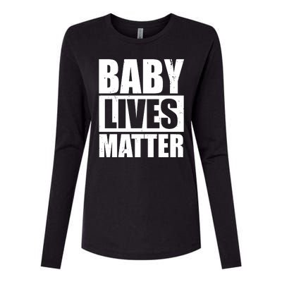 Baby Lives Matter Womens Cotton Relaxed Long Sleeve T-Shirt