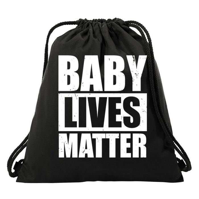 Baby Lives Matter Drawstring Bag