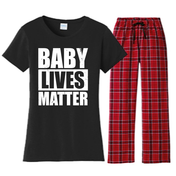 Baby Lives Matter Women's Flannel Pajama Set