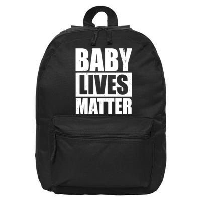 Baby Lives Matter 16 in Basic Backpack