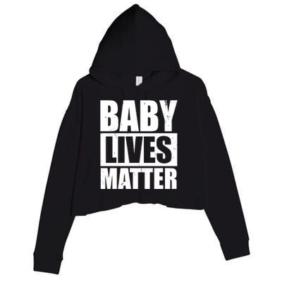 Baby Lives Matter Crop Fleece Hoodie