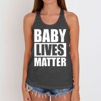 Baby Lives Matter Women's Knotted Racerback Tank