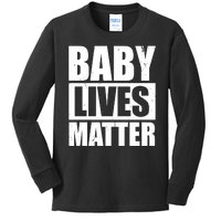 Baby Lives Matter Kids Long Sleeve Shirt