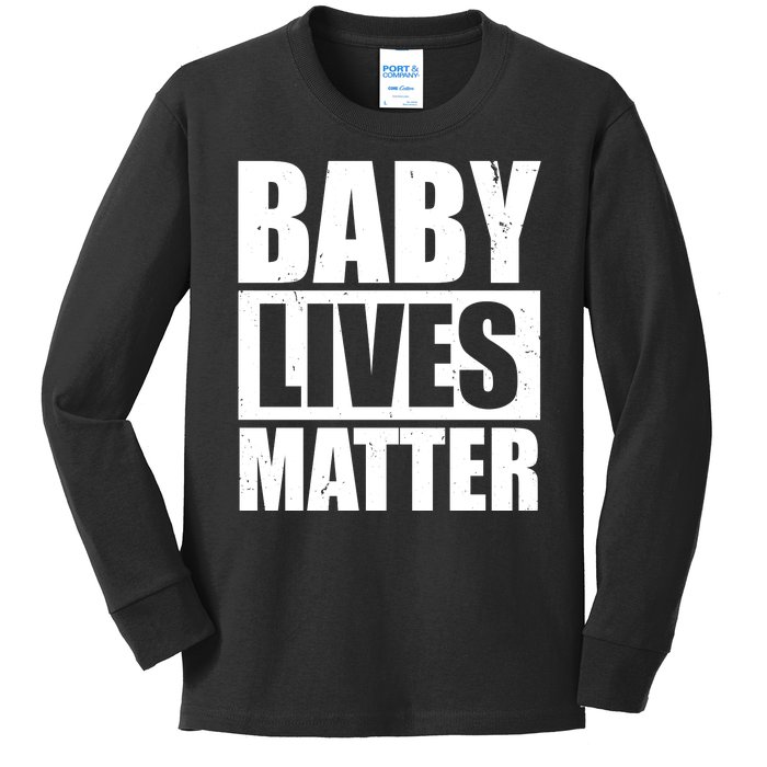 Baby Lives Matter Kids Long Sleeve Shirt