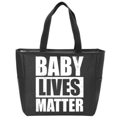 Baby Lives Matter Zip Tote Bag