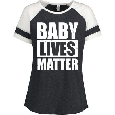 Baby Lives Matter Enza Ladies Jersey Colorblock Tee