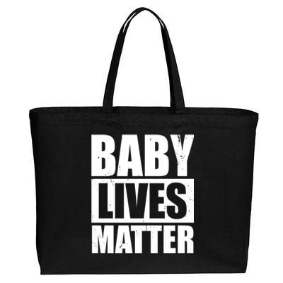 Baby Lives Matter Cotton Canvas Jumbo Tote