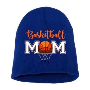 Basketball Lover Mom Mother Funny Gift Short Acrylic Beanie