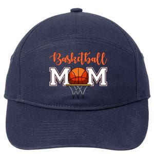 Basketball Lover Mom Mother Funny Gift 7-Panel Snapback Hat