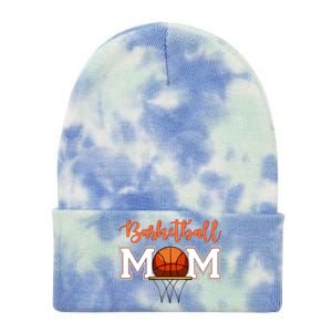 Basketball Lover Mom Mother Funny Gift Tie Dye 12in Knit Beanie