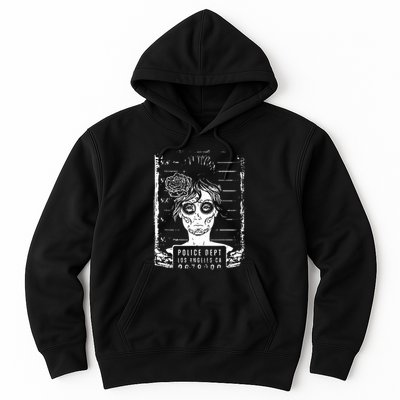 Busted LA Mexican Sugar Skull Design Catrina Dia De Muertos Hoodie