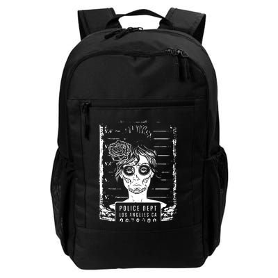 Busted LA Mexican Sugar Skull Design Catrina Dia De Muertos Backpack