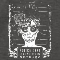 Busted LA Mexican Sugar Skull Design Catrina Dia De Muertos Vector Backpack