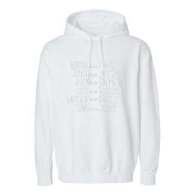 Believe Like Mary Trust Like Joseph Hope Like Shepherds  Garment-Dyed Fleece Hoodie