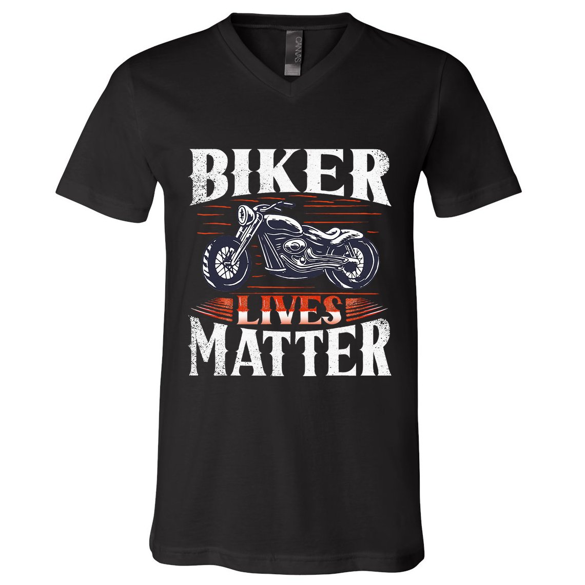 Biker Lives Matter Motorcycle Rider V-Neck T-Shirt