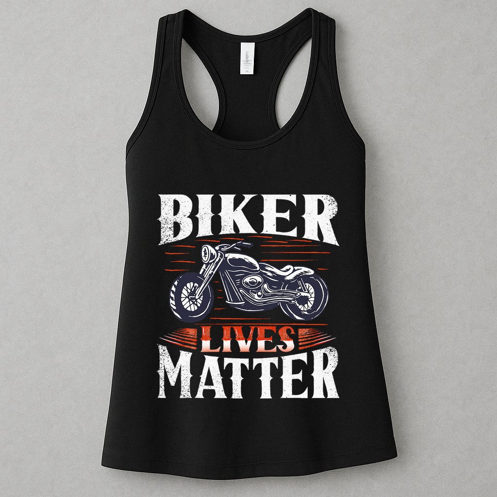 Biker Lives Matter Motorcycle Rider Womens Tank Top