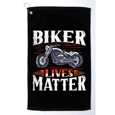 Biker Lives Matter Motorcycle Rider Golf Towel