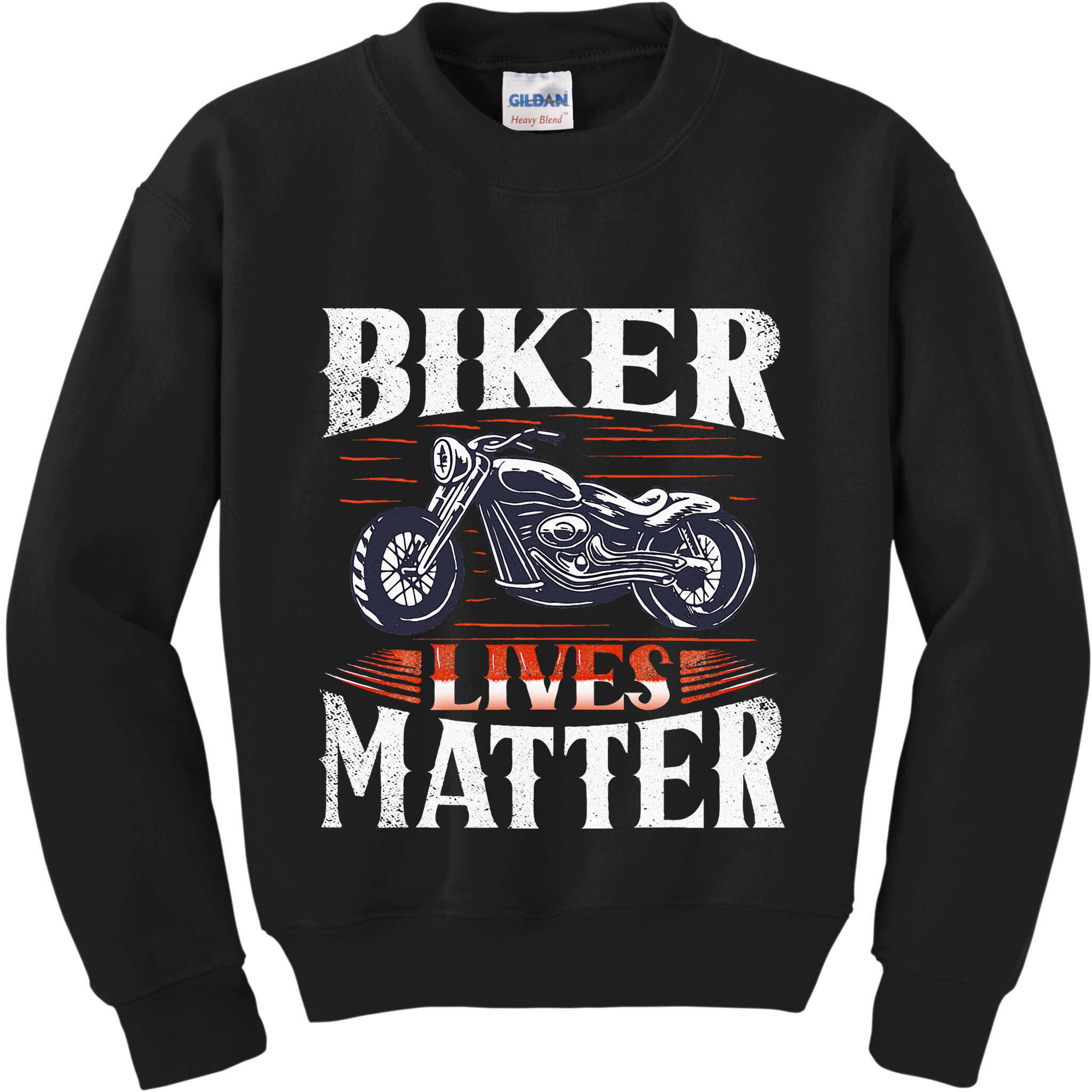 Biker Lives Matter Motorcycle Rider Kids Sweatshirt