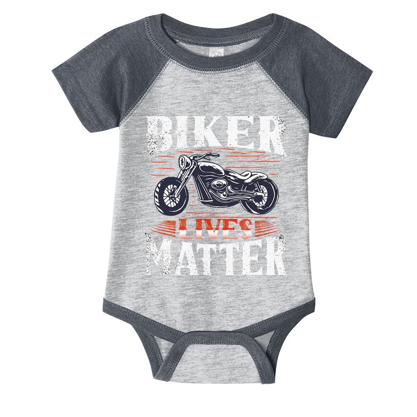 Biker Lives Matter Motorcycle Rider Infant Baby Jersey Bodysuit